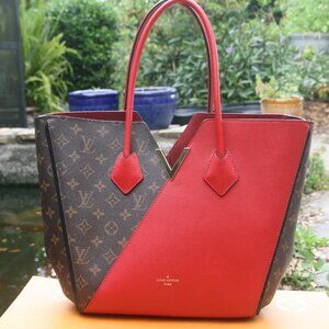 LOUIS VUITTON MONOGRAM CANVAS+LEATHER KIMONO MM BAG RETAIL $3250-100% AUTHENTIC